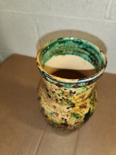 VASO DA FIORI IN CERAMICA FINEMENTE DECORATO