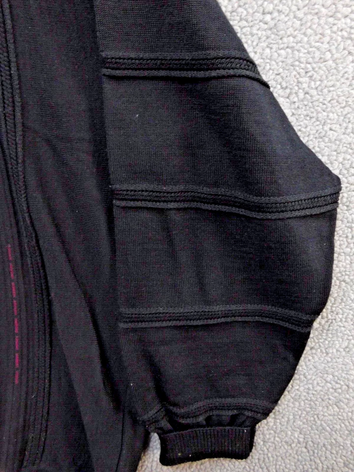 Suéter Vintage St. Croix 1/4 Cremallera Talla XL Lana Tejido 3D Papá Suéter Cuello Años 90 Foto 4 de 4