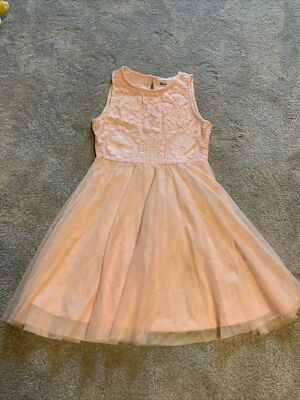 pink tulle skater dress Epic Threads Girls Pink Floral Lace Skater Dress L Wedding Easter Beachy  Party