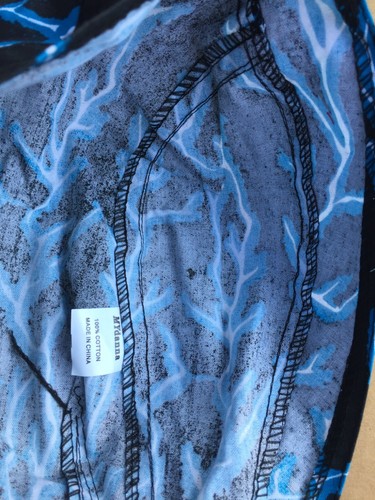 Biker Headwrap MYdanna Deluxe Du-Rag Skull Cap Doo Rag Bandana Lightning Print - Picture 3 of 4
