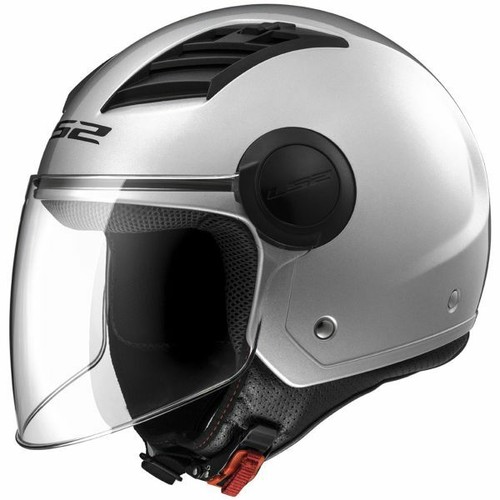 CASCO LS2 AIRFLOW L GLOSS SOLID SILVER ARGENTO MOTO/SCOOTER OMOLOGATO | eBay