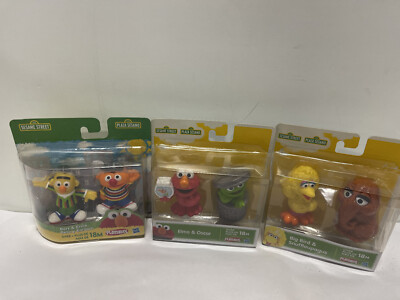 Sesame Street Set of 6 Figure in Packages with Snuffleupagus Sesame Street Set of 6 Figure in Packages with Snuffleupagus