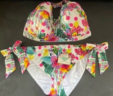 Ladies Pink Miami Crush Floozie Frost French Bikini Size 20 Bottoms 36G Top