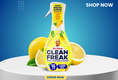 Mr. Clean Clean Freak Spray All-Purpose Cleaner, Lemon, 16 fl oz