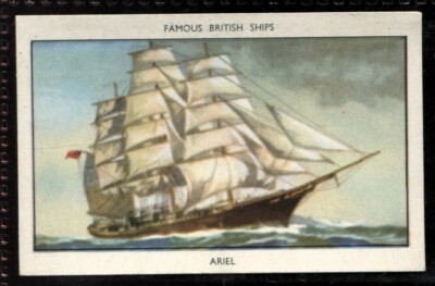 Amalgamated Tobacco, Mills, FAMOUS BRITISH SHIP, Series 1, 1952, Ariel, #18