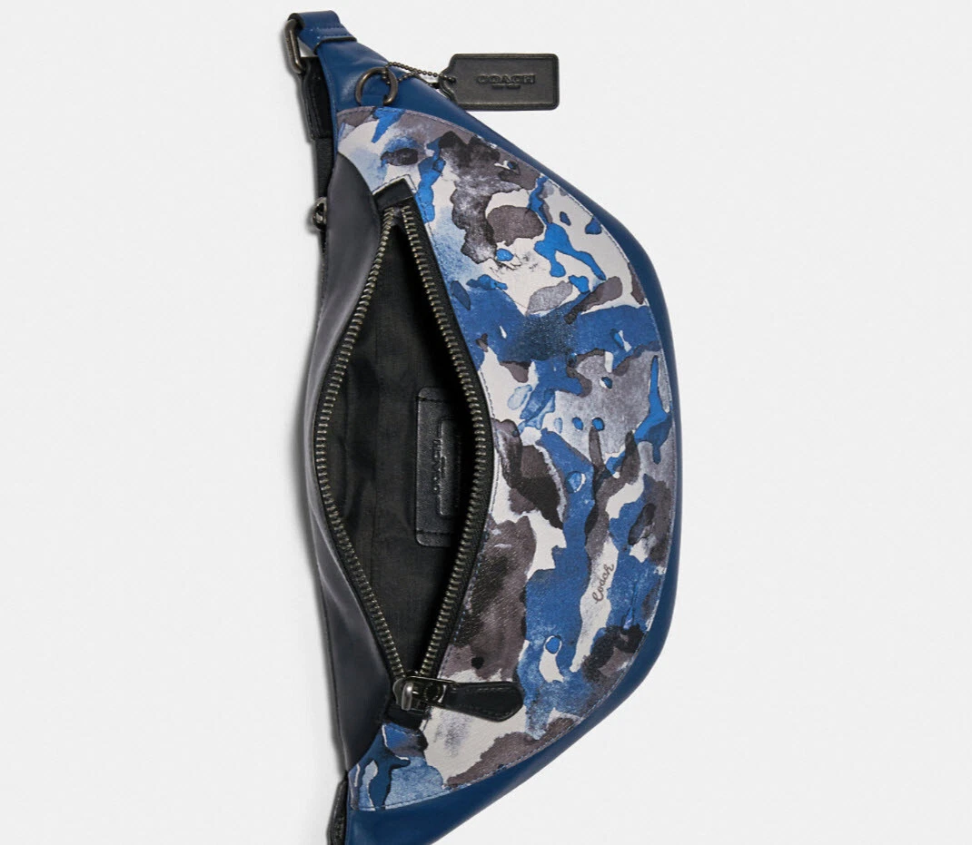 Warren belt bag with watercolor script print Clearance