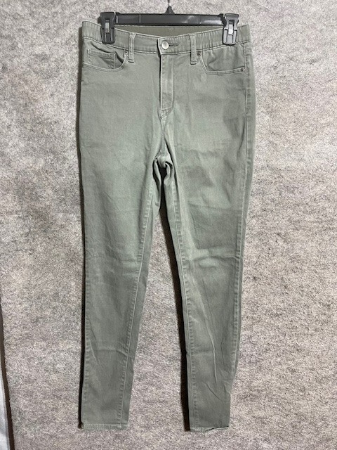 Uniqlo EZY Jeans Womens M Waist 28-29 Skinny Tapered Stretch High