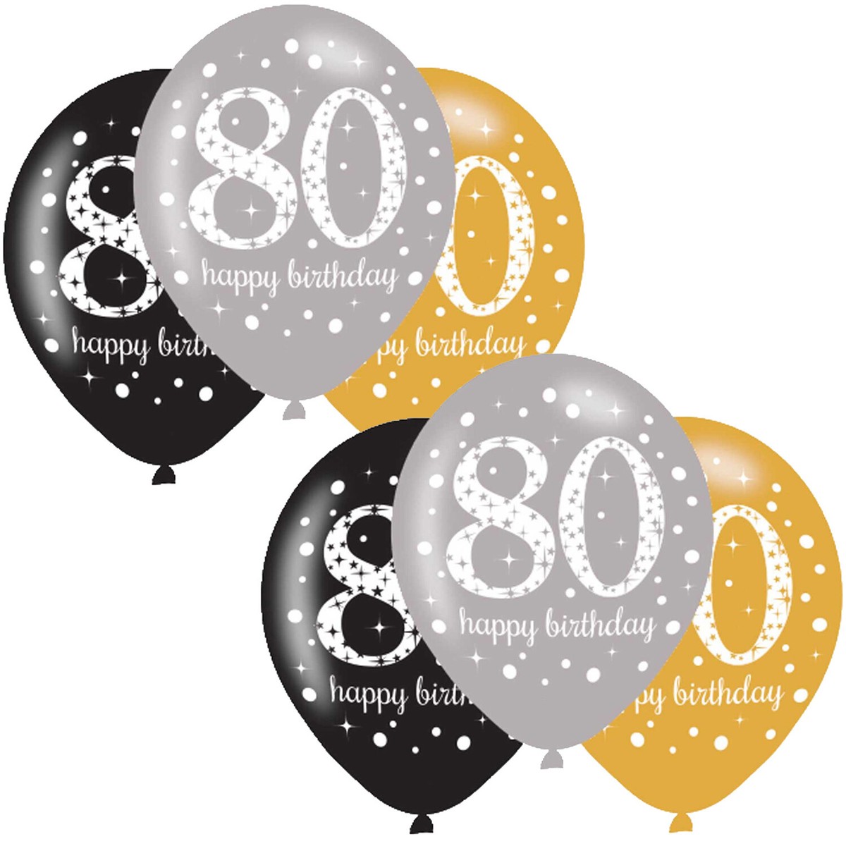 80. Geburtstag Deko Gold - 20 Stück Wirbel Girlanden Für Geburtstagsfeier