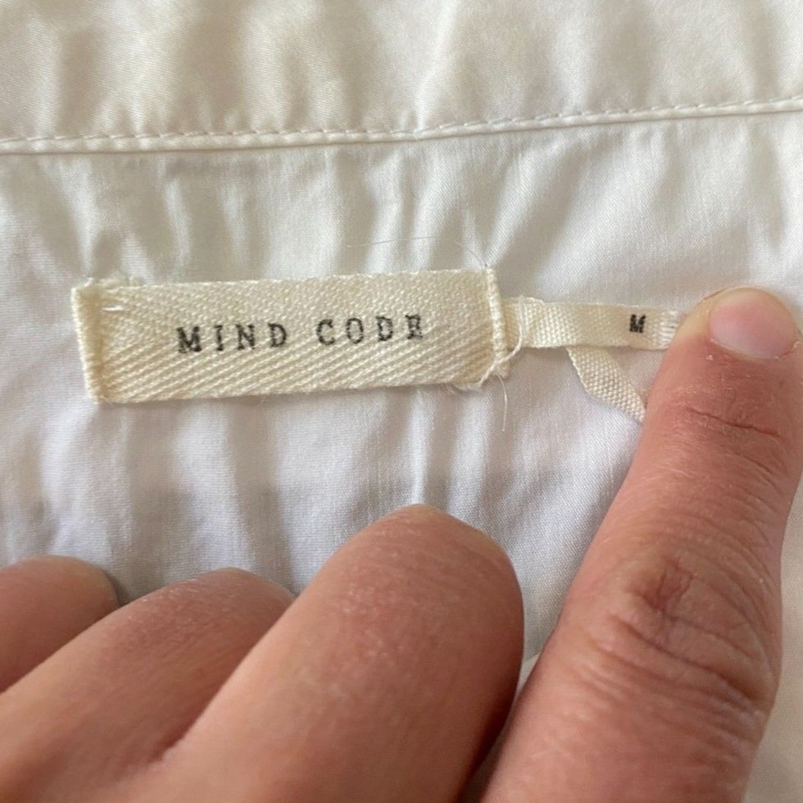 Mind Code white off-shoulder blouse, Size Medium - image 7