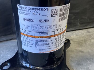 Alliance Compressors ZP49K6E-PFV-833 230V Scroll Compressor New | eBay