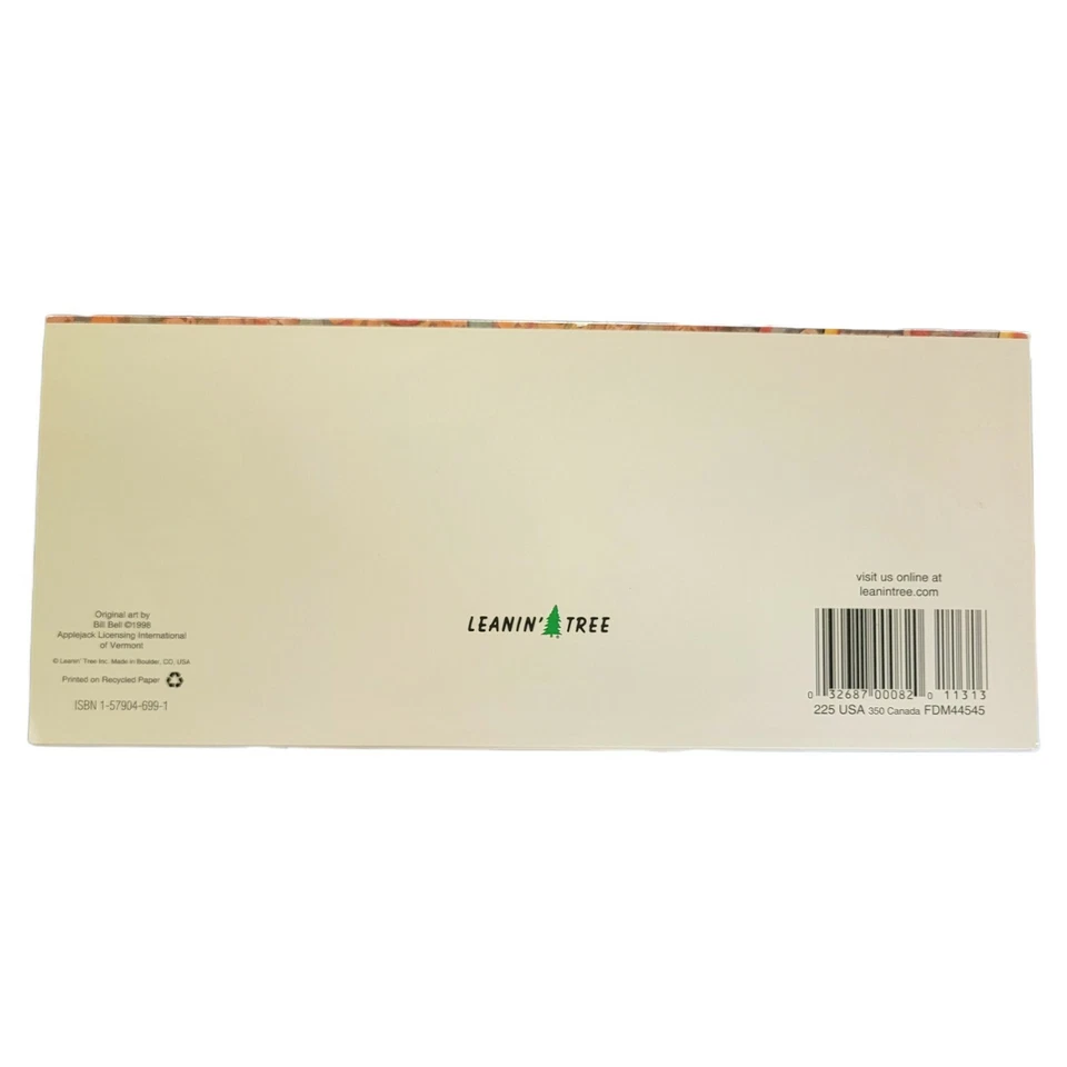 Vintage Fathers Day Football Greeting Card By Leanin Tree Green Gold Packer - Image 3 of 3