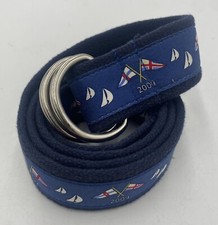 Vineyard Vines 2009 Sailing Medium 32" - 34" D Ring Belt USED FREE SHIPPING