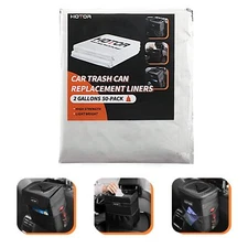 HOTOR Car Trash Bags 50-Pack Refills for Vehicle Waste Management