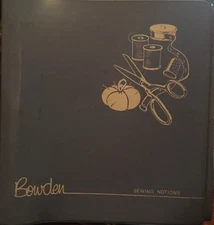 Look! Huge 1972 Bowden Sewing Notions Binder Filled With Catalogs!100's Of Pages