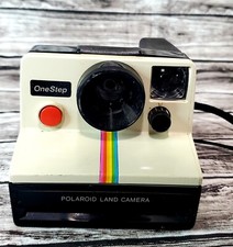Polaroid One Step Land Camera Rainbow Stripe SX-70 Instant Film Picture UNTESTED