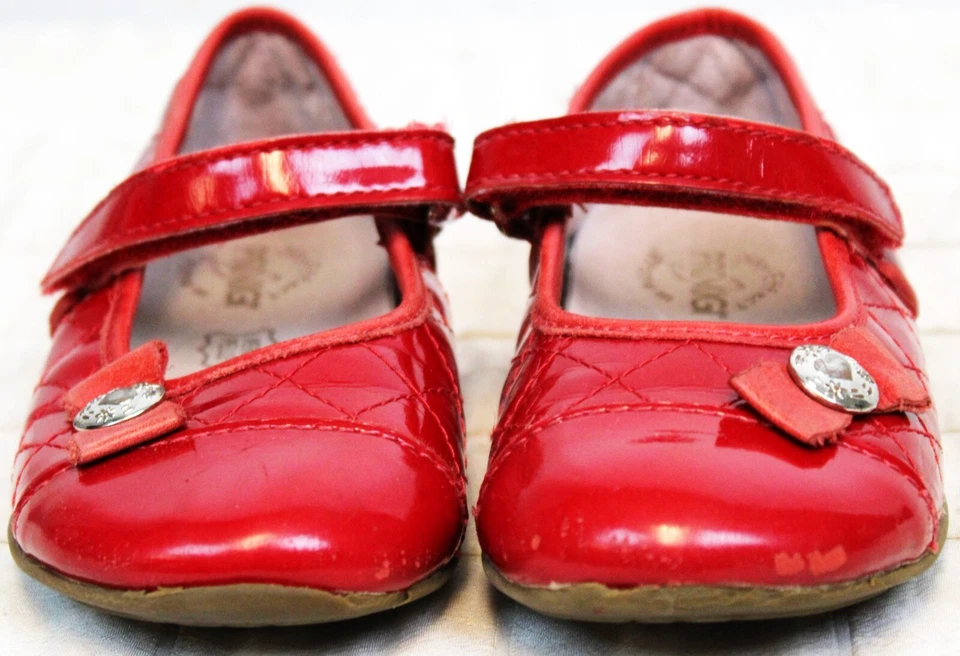 Primigi 绗缝外观 Mary Janes 红色漆皮 Sky Effect System 弓心 — 第 2/4 张图片