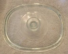 PYREX CLEAR GLASS LID F 12C A OVAL CASSEROLE LID ONLY