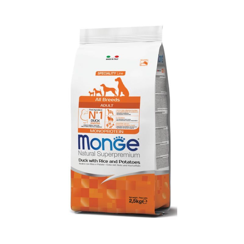 Cibo Cani Monge Anatra e Patate 12kg - L'Originale Superpremium
