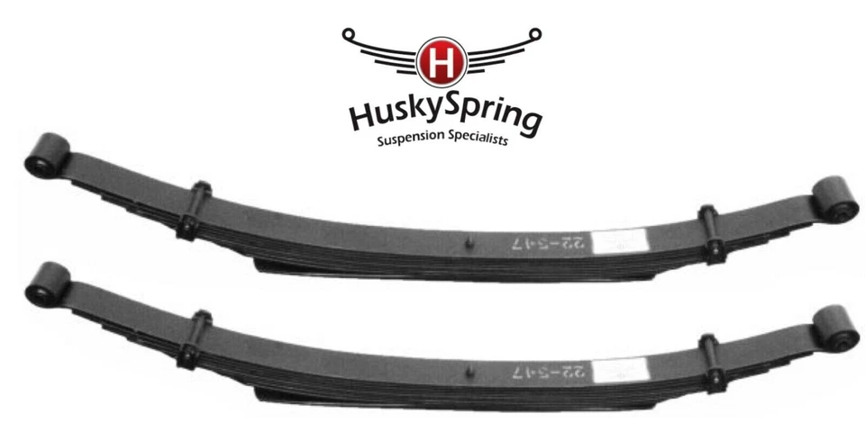 全新 2 包 9 Leaf Springs HUSKY 后 56 英寸 适用于雪佛兰 GMC 带衬套 — 第 2/4 张图片