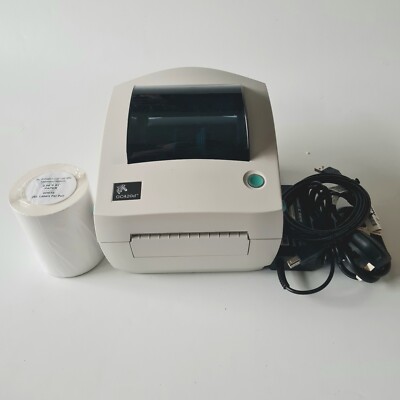 Zebra GC420d Thermo Etikettendrucker mit Netzteil USB Kabel 250 Etiketten 768