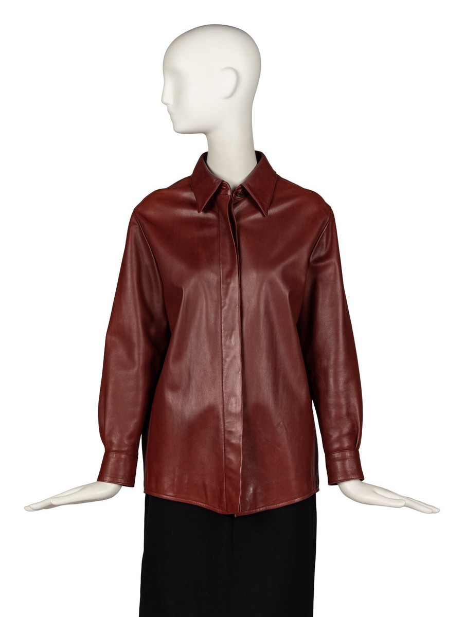 HERMÈS Martin Margiela Hermes Paris 2002 Red Lambskin HERMÈS Martin Margiela Hermes Paris 2002 Red Lambskin