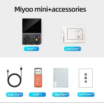 Miyoo Mini Plus 128gb Farbe Schwarz Handgerät Retro