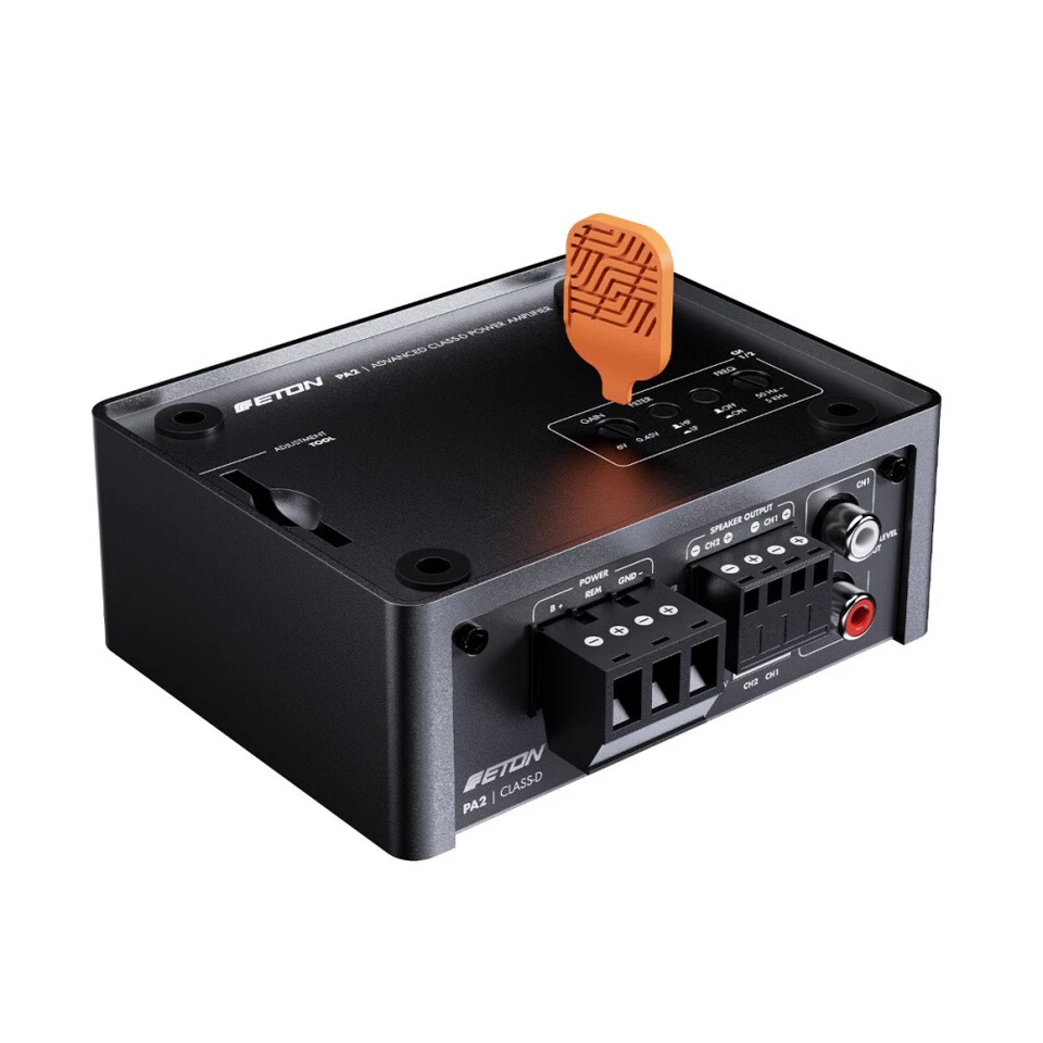 Eton PA2 kleine 2-Kanal Endstufe Verstärker Mini direkt hinter Radio - Bild 3 von 4