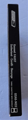 1978 New (Other) London OSA5-1433 Gounod Faust 3 Cassettes Booklet Sutherland - Picture 9 of 9