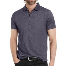 Mens Summer Solid Polo shirt Breathable Sport Leisure Classic Mens Short Sleeve