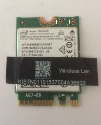 HP 13-S 15-A 15-AB 15-AU 15-AK 15-AW Intel WiFi Wireless Karte 806723-001 3165NGW