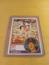 1983 Topps #53 MIKE WITT California Angels Baseball Card, Starting Pitcher. (NM)