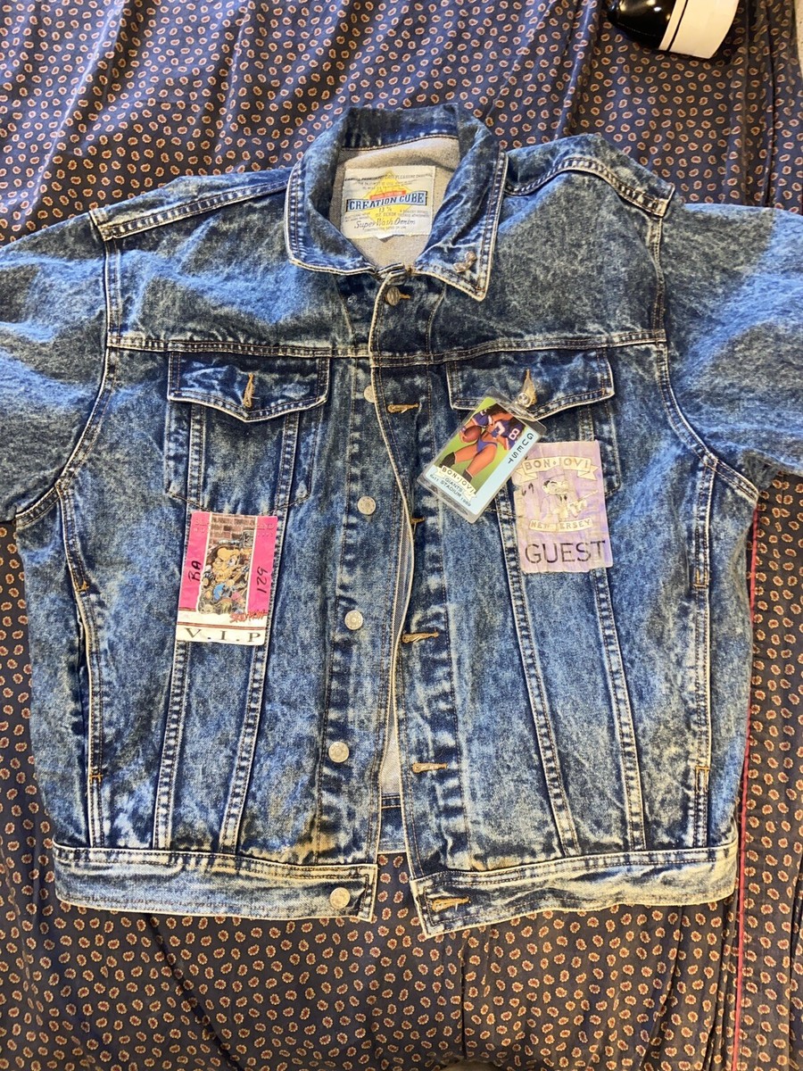 Bon Jovi New Jersey Tour Jacket Autographed Alex Such Back Bon Jovi New Jersey Tour Jacket Autographed Alex Such Back