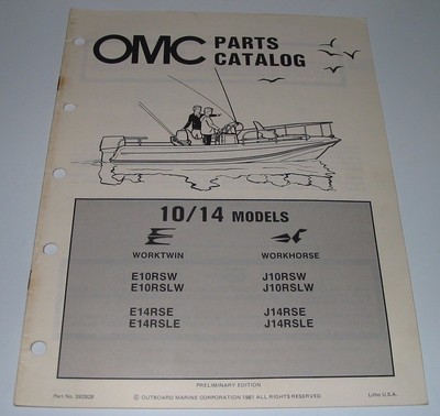 Parts Catalog OMC Models Ersatzteilkatalog 10 / 14 Models Stand 1981!