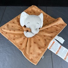 Gerber Modern Moments Elephant Spots Lovey 12" Plush Baby Toy Blanket