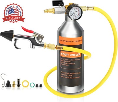 FOUR UNCLES AC Flush Kit - Air Conditioner System Cleaning Tool Set with Stainle
