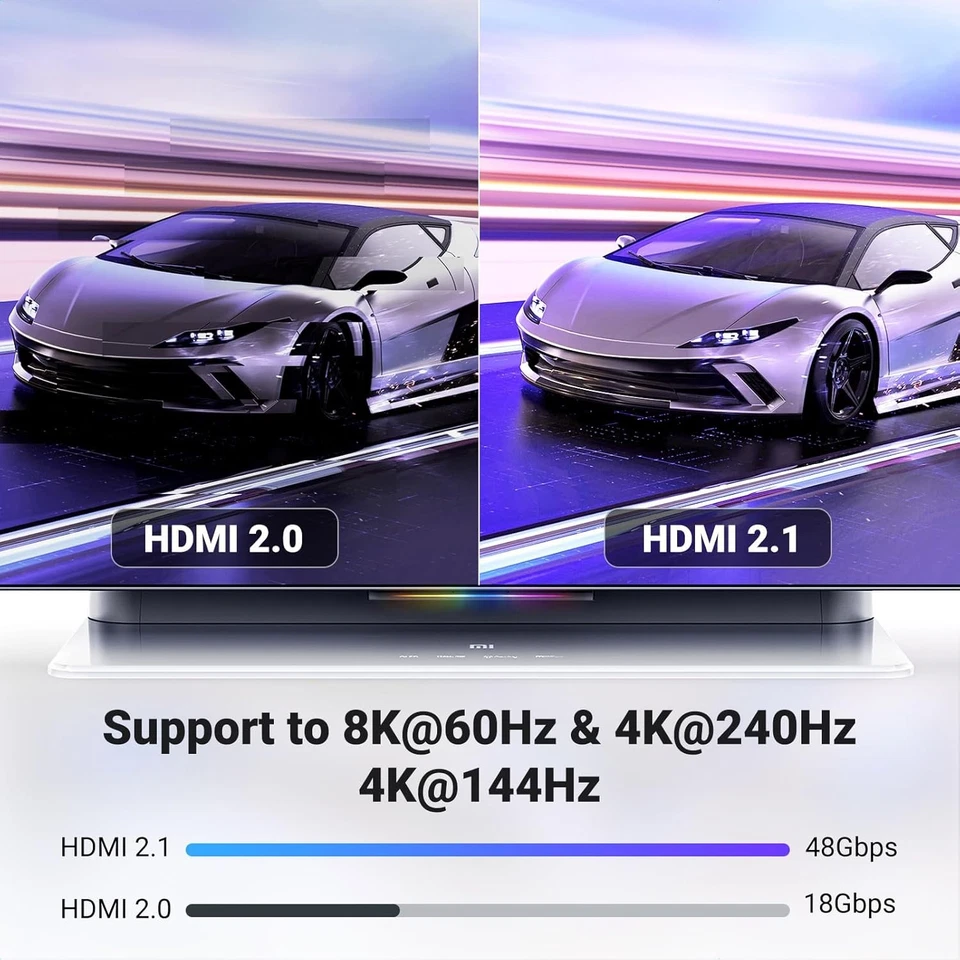 Cable UGREEN 8K HDMI 2.1 Certificado 6.6FT, 10K Ultra Alta Velocidad HDMI Cable 4K 240H Foto 3 de 3
