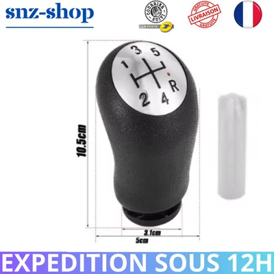 Pommeau de vitesse 5 Vitesses Clio 3 Laguna 2 Dokker Duster Logan II Modus Dacia - Bild 1 von 4