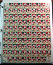 US Christmas Seal Sheet  1936 MH Stock Picture H344