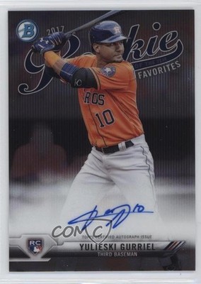 2017 Bowman Chrome ROY Favorites /150 Yuli Gurriel Yulieski Rookie Auto RC ld5