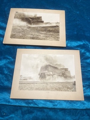 St. Anthony And Dakota elevator company On Fire Cokato Minnesota antique photos