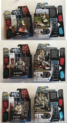 Star Wars Discover The Force w/3D Glasses Action Figure  3 CT. Lot ~FREE S&H