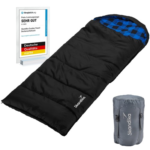 Skandika Dundee Junior Kinder-Schlafsack 175x70 cm Deckenform -15°C B-Ware