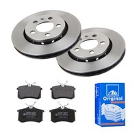 Ate Bremsscheiben Ø256MM + BremsbelÄGe Hinten FÜR Vw Golf Iv Bora Seat Toledo