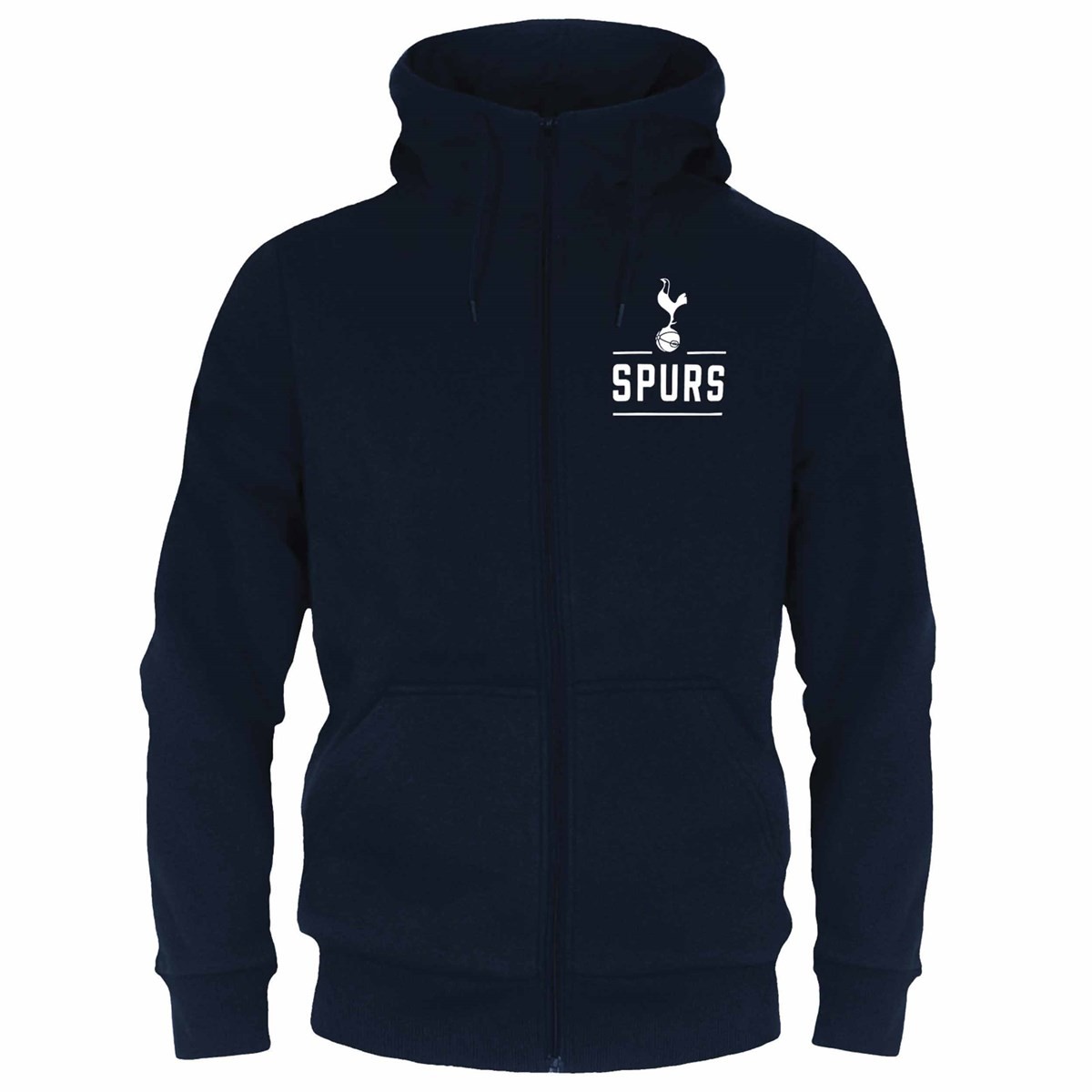 Tottenham Hotspur FC Adult Navy Zip Hoodie Extra Large, Clothing, Sports, Gift