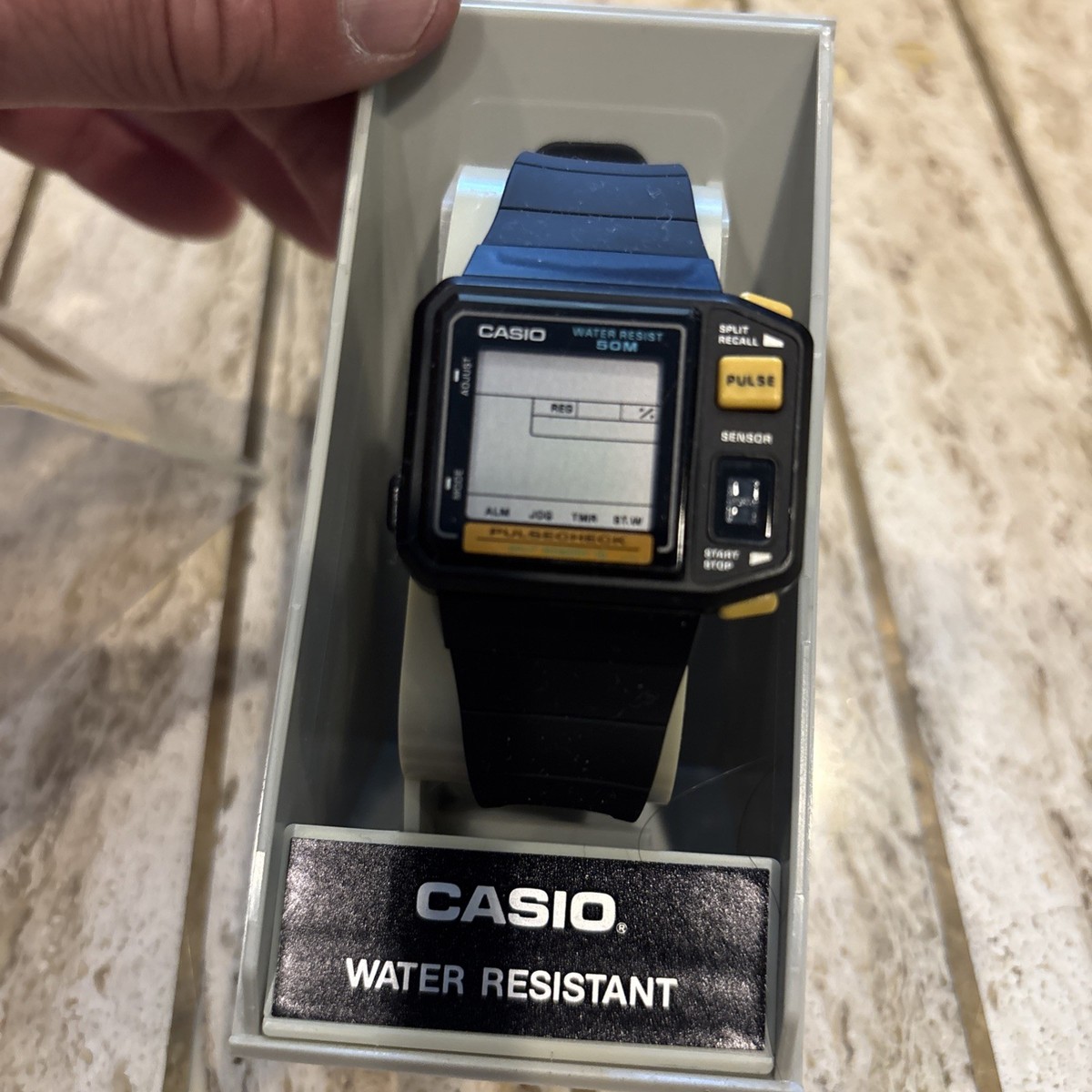 vintage Casio JP-100W 1987 First Pulse Watch Never Worn | eBay