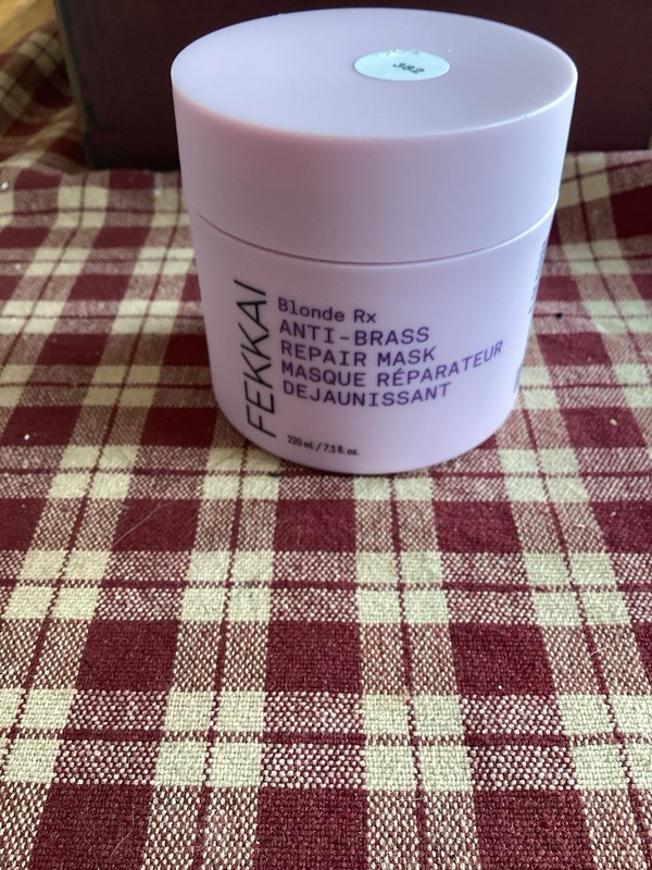 FEKKAI BLONDE RX ANTI BRASS REPAIR MASK 220mL  NEW Factory Sealed Jar