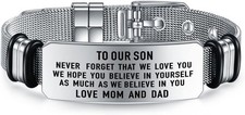 To My Son Bracelets Inspirational Bracelet Engraved Personalized Gifts to Son fr