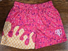 *BRAND NEW* Youth Size; Small BL101 Baseball Lifestyle 101 Pink Ice Cream Shorts