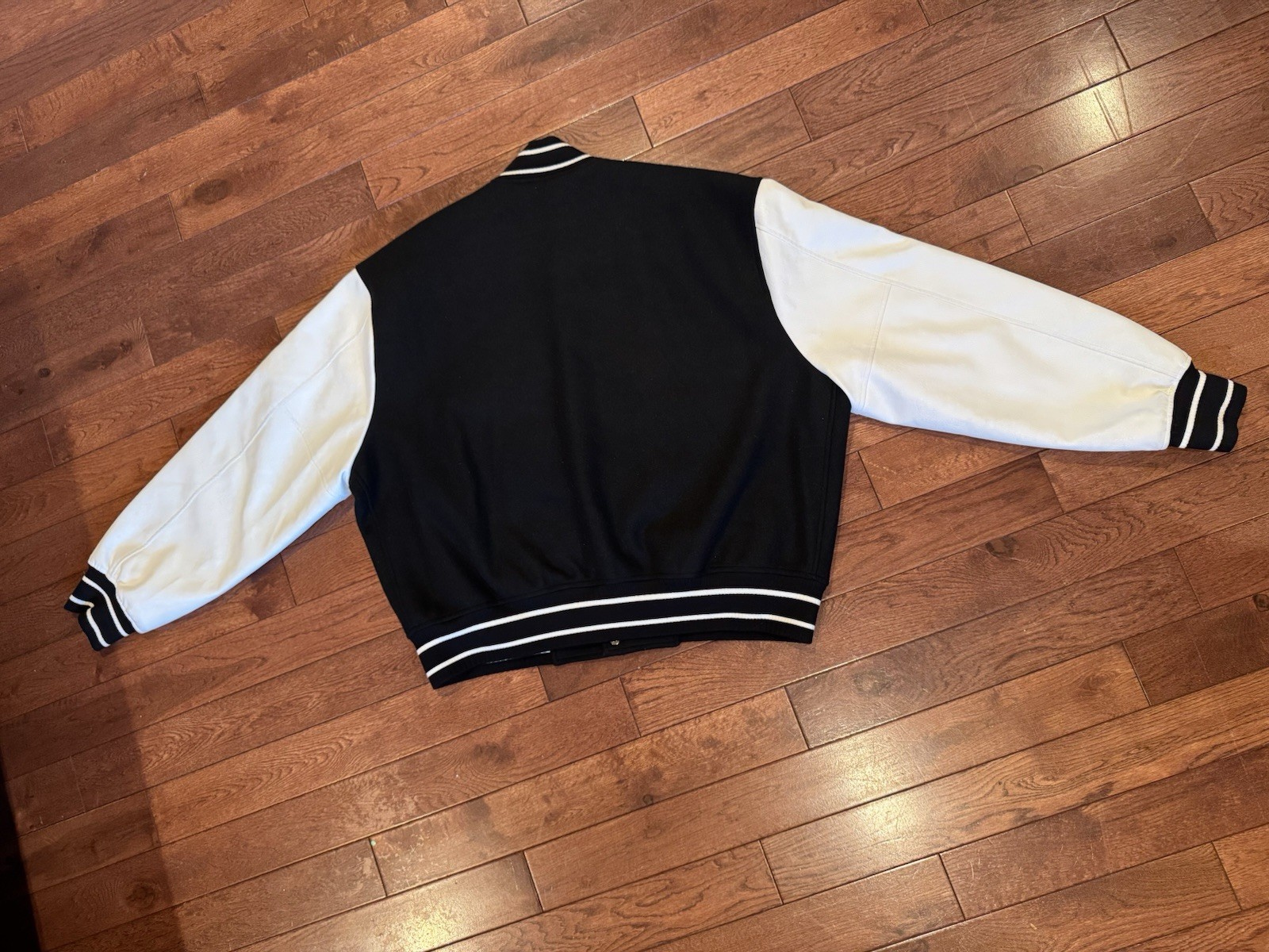 Authentic Givenchy Wool Leather VarsityBomber Jac… - image 23