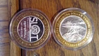 Lot of 2 Casino $10 Silver Strikes .600 per ounce of .999 each 1.20 ASW (A003)